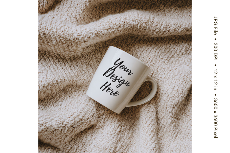 Christmas Winter Coffee Mug Mockups Template Blank Ceramic6