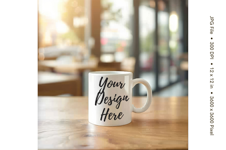 Christmas Winter Coffee Mug Mockups Template Blank Ceramic64