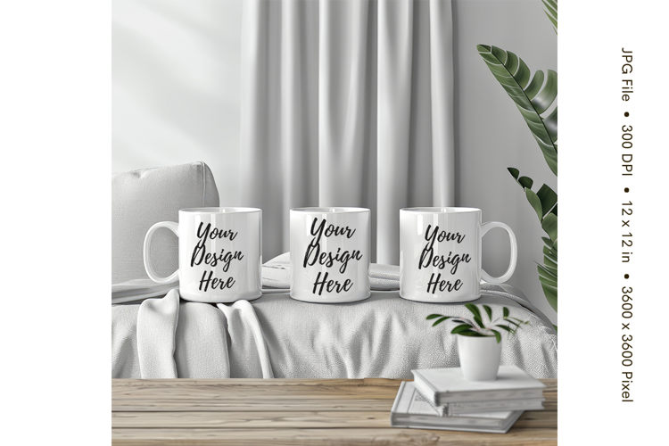 Christmas Winter Coffee Mug Mockups Template Blank Ceramic65