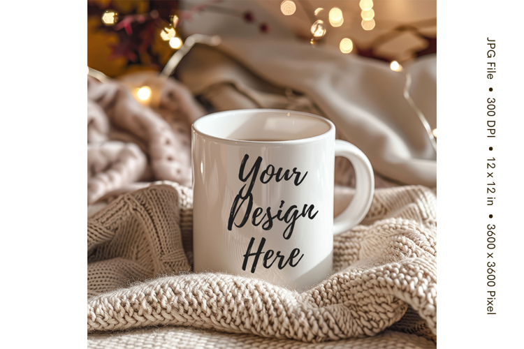 Christmas Winter Coffee Mug Mockups Template Blank Ceramic72