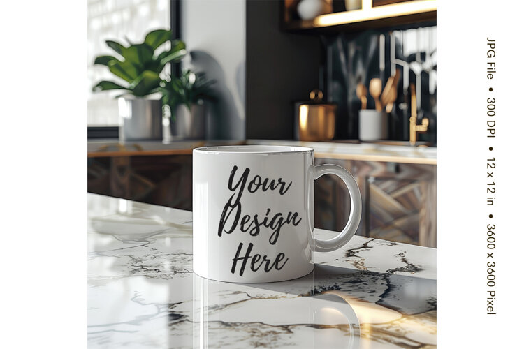 Christmas Winter Coffee Mug Mockups Template Blank Ceramic78 example image 1