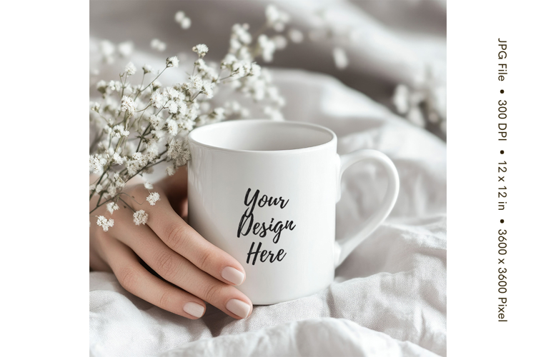 Christmas Winter Coffee Mug Mockups Template Blank Ceramic91