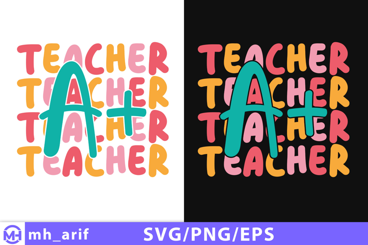 Retro Teacher SVG, Teacher Shirt, Teacher Life PNG Design