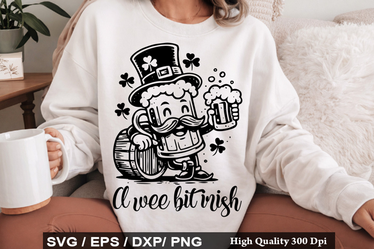 A wee bit irish - St Patricks Day SVG Design