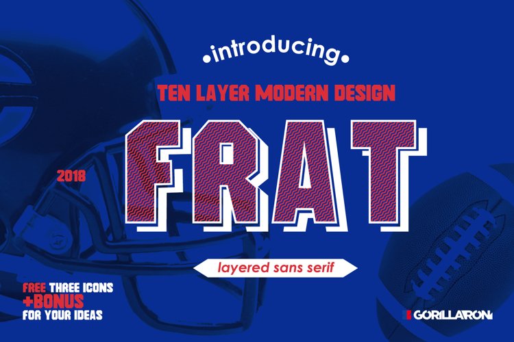 Frat Font - Modern Uppercase Sans Serif example image 1