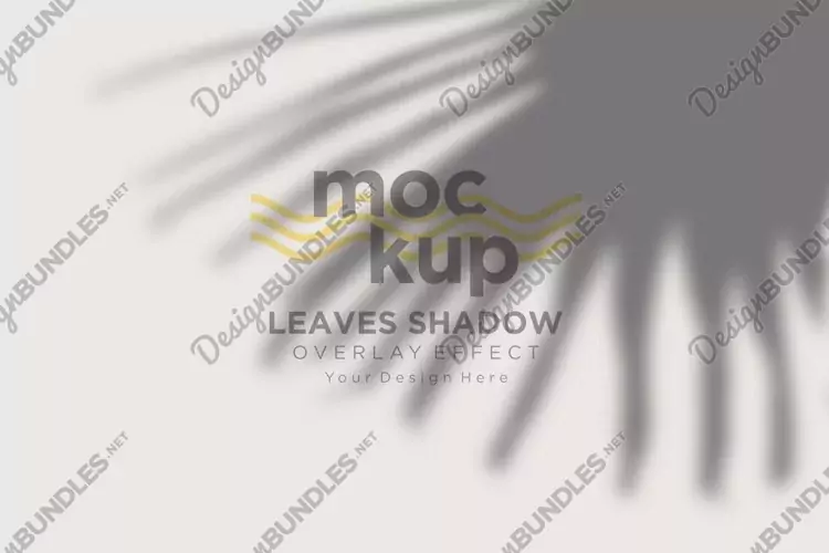 Leaves Shadow Overlay Effect Mockup