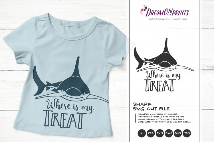 Funny Shark SVG | Trick or Treat SVG | Halloween