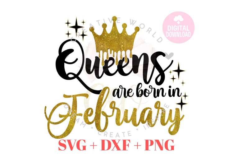 Queen are born in February svg|February|Leopard Birthday example image 1