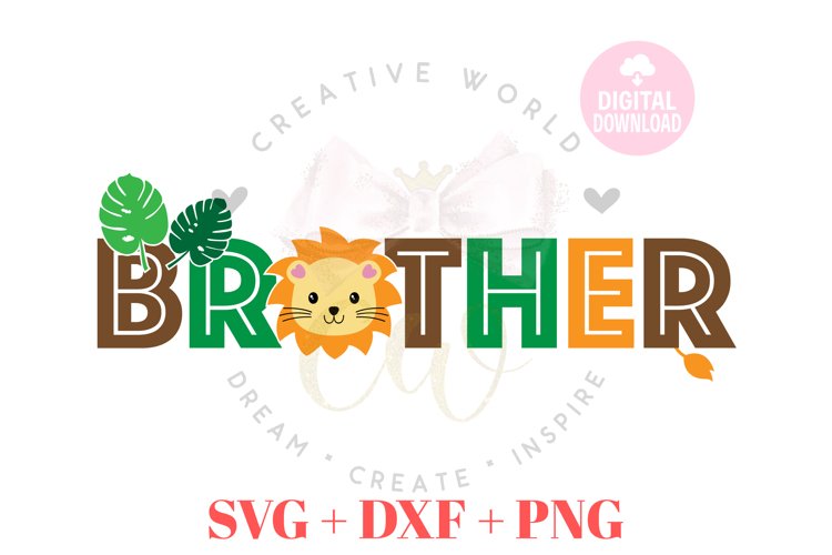 Lion svg | Animal svg | Brother Lion svg