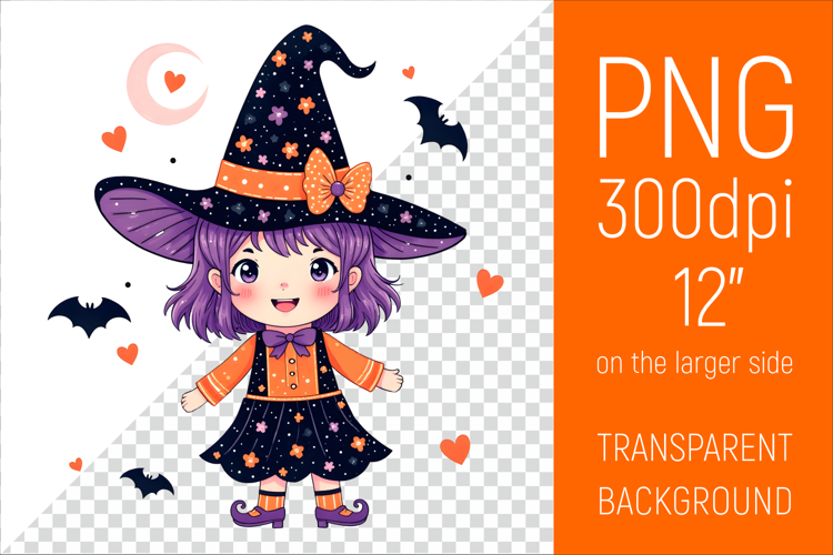 Halloween Witch Clipart |Halloween Party Design