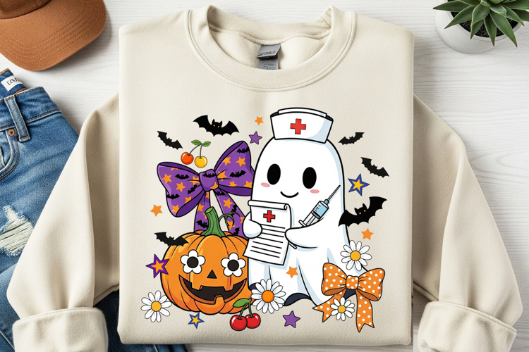 Spooky Nurse PNG, Spooky Season Png, Nurse Halloween