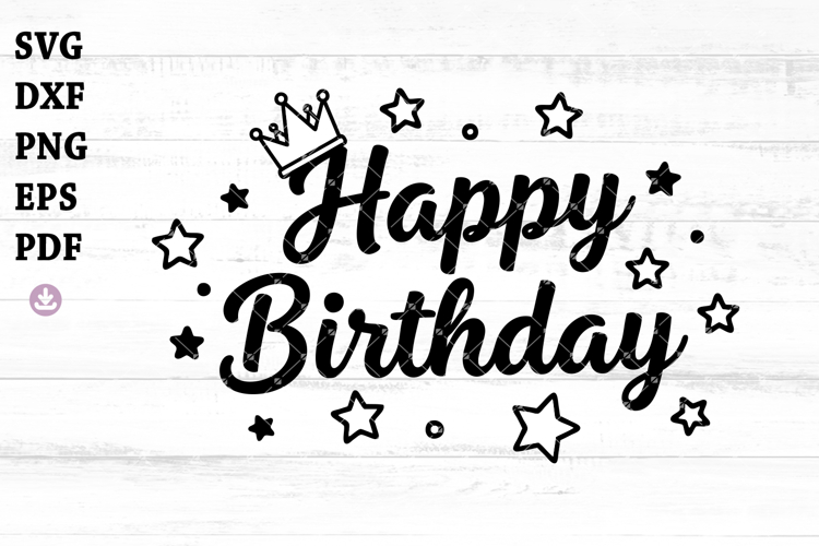 Happy Birthday svg, Happy Birthday Script, Birthday Shirt