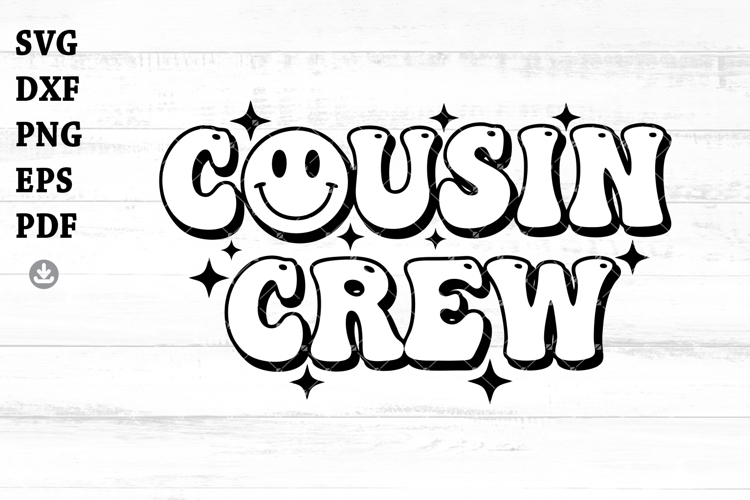 Cousin Crew Svg, Cousin Crew Png, Retro Cousin Crew Svg