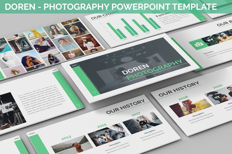 Doren - Photography Powerpoint Template example image 1