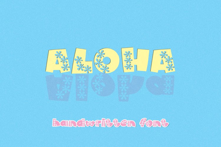 Aloha - A Flowered Handwritten Display Font example image 1