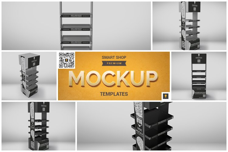 Promotional Store Shelf Stand Mockup example image 1