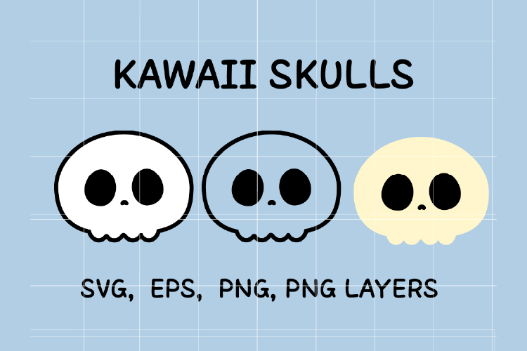 Cute Skull Svg