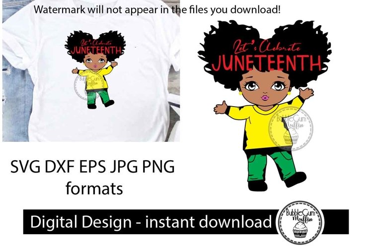 Afro Girl with puff 74 example image 1
