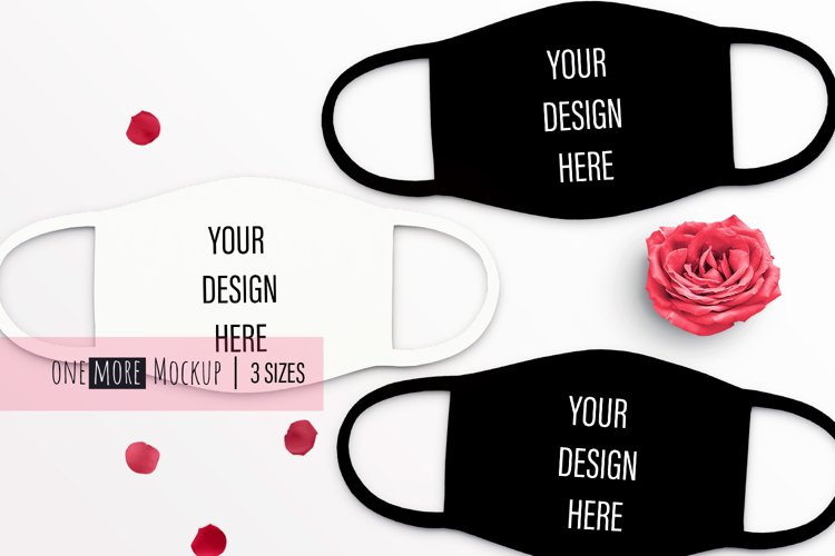 Bachelorette Face Mask Mockup |Mask Mock Up example image 1