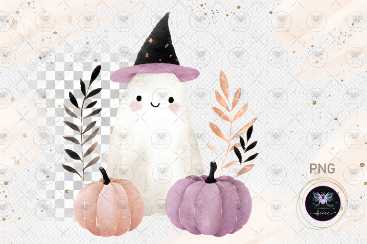 Halloween Ghost Pumpkin PNG