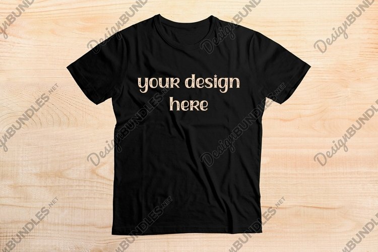 Black Tshirt Mockup Image 16