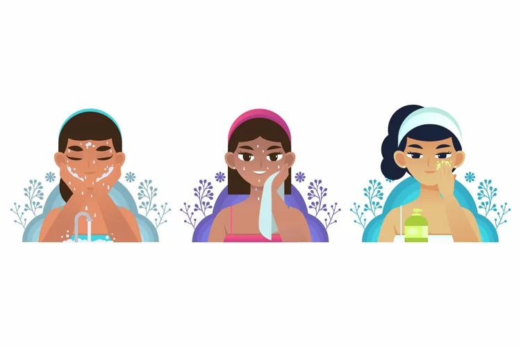 Collections of Woman Skincare Routine