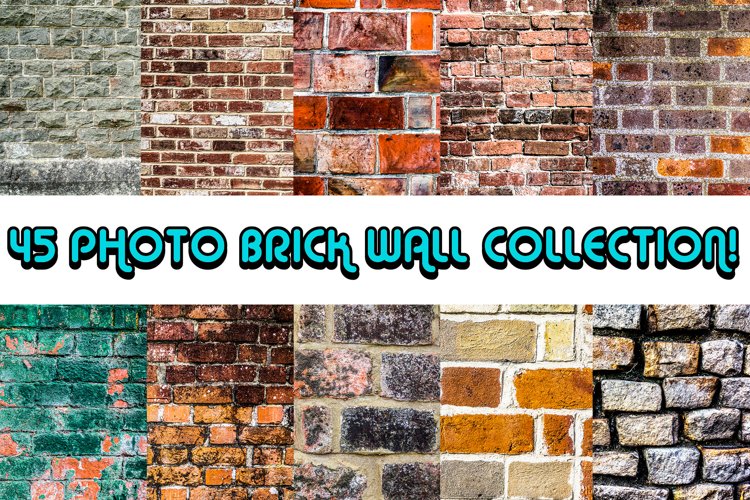 Bundle Collection of 45 Bricks and Walls Photographs example image 1