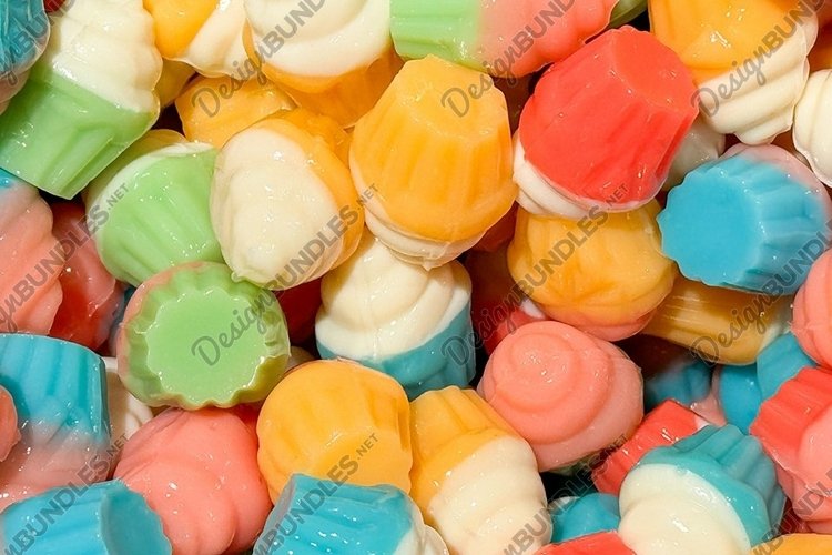 A Collection Of Colorful Multi shaped Soft Candies