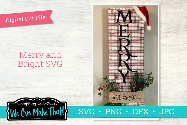 Merry and Bright SVG example image 1