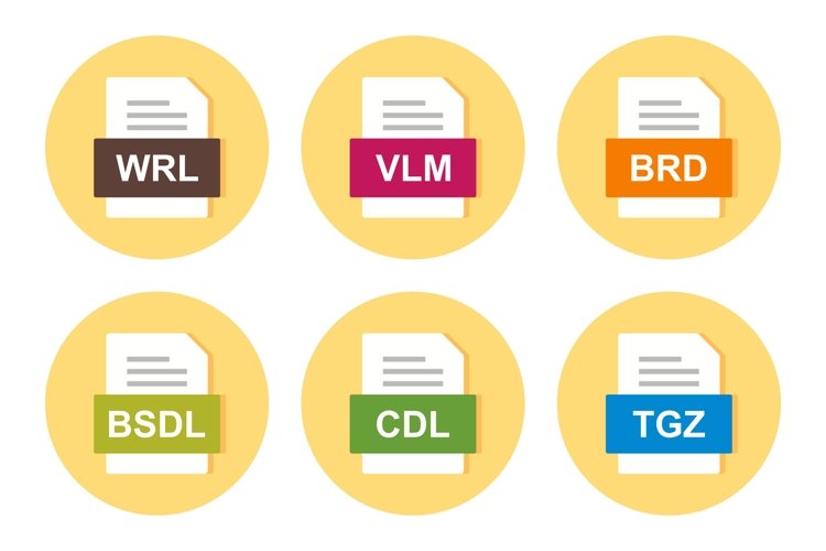 Set Of File Formats Icons example image 1