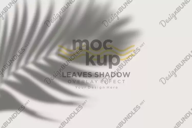 Leaves Shadow Overlay Effect Mockup