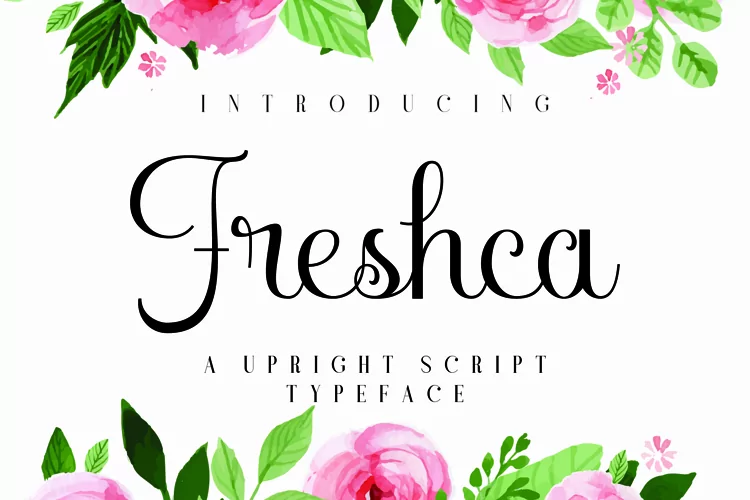 Freshca - Classic Upright Script Font