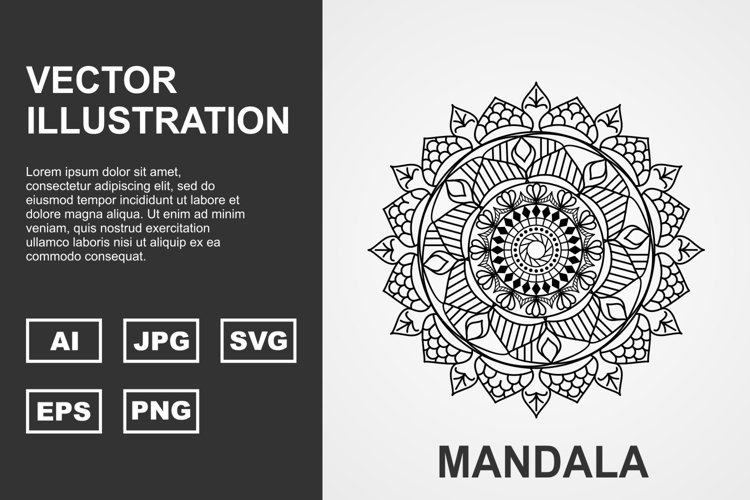 Vector Mandala Illustration Design example image 1