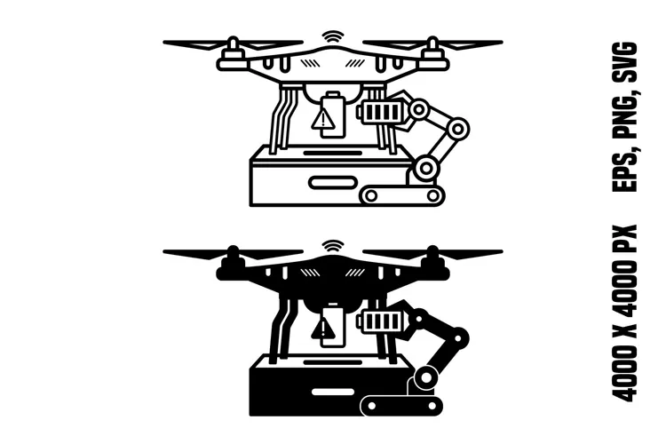 Drone Battery Swap Icons