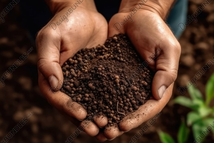 Farmer Holds The Soil