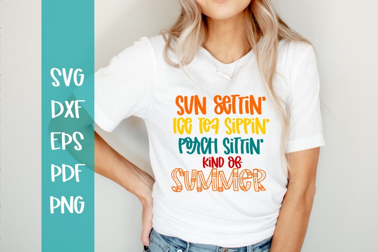 Sun Settin Summer SVG / Summer SVG example image 1
