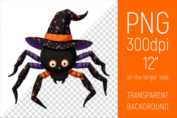 Halloween Spider Clipart | Halloween Party Design