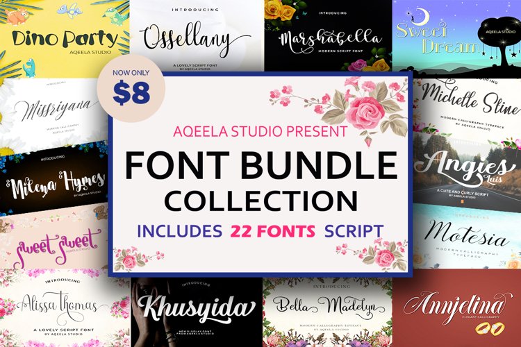 FONT BUNDLE COLLECTION example image 1