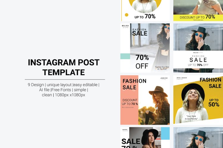 Instagram Post Templates example image 1