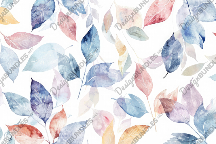 Watercolor Leaves Background Wallpape