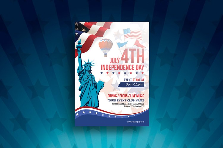 US Independence Day Flyer example image 1