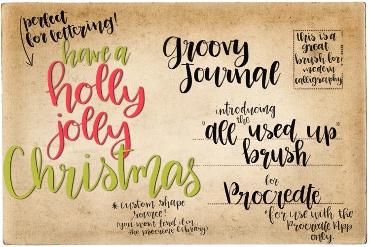 Procreate Hand Lettering Brush example image 1