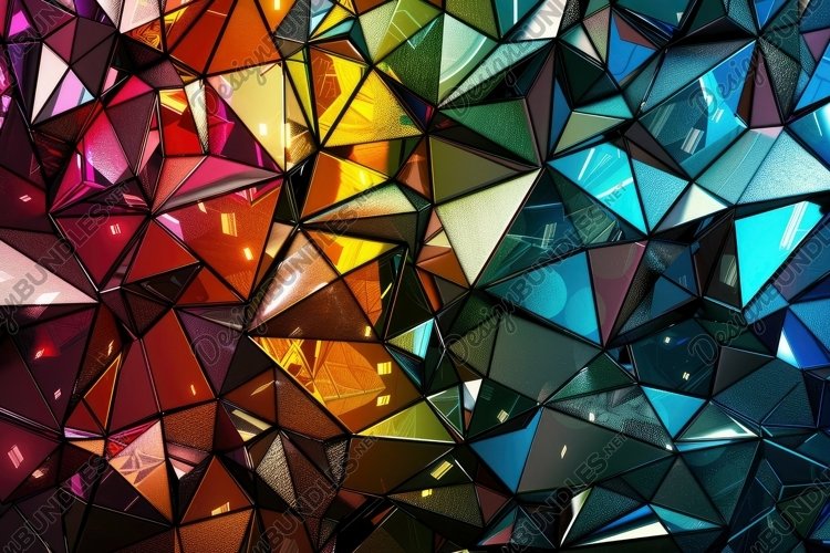 Stained Glass Texture Image 16