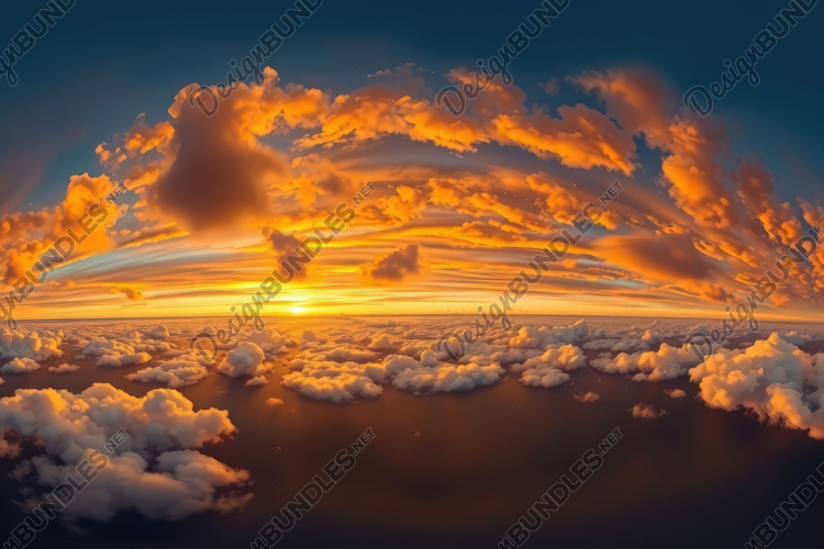 Sunrise With Clouds Background