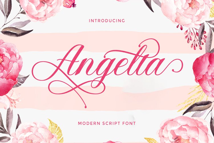 Angelta Script example image 1