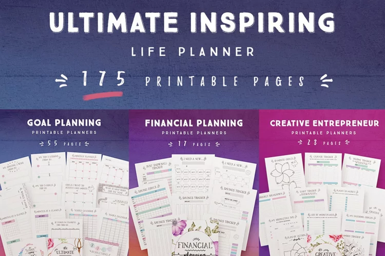 Ultimate Inspiring Life Planner -175 Pages