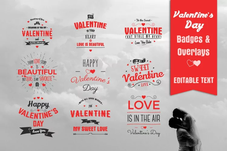Valentine's Day Badges & Overlays