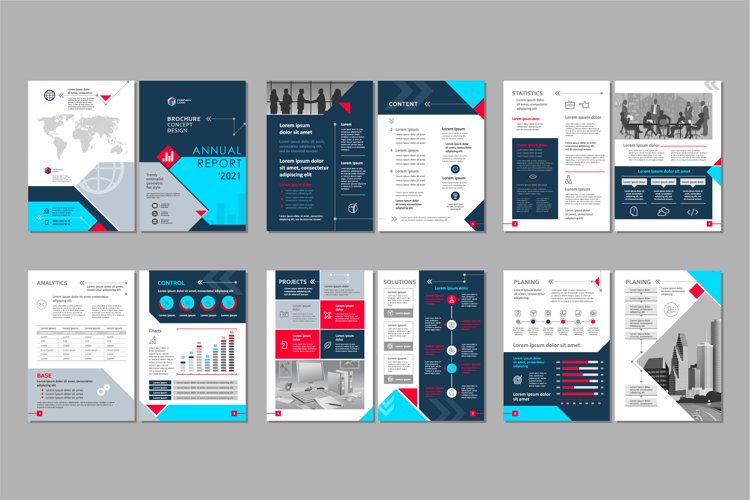 Brochure template concept creative design. example image 1