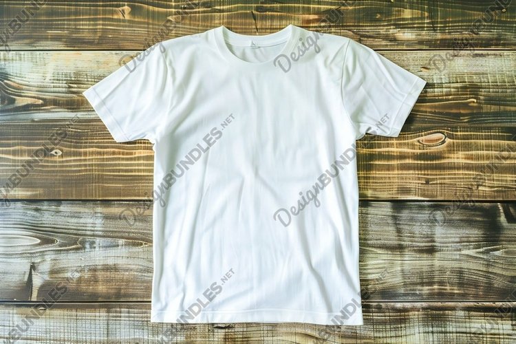 White T-Shirt Flat Lay