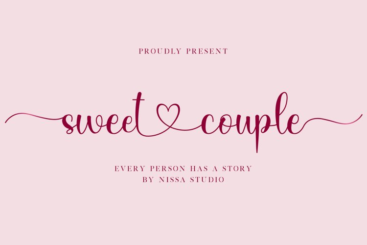 Sweet Couple - Lovely Script Font example image 1